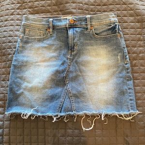 Jean mini skirt